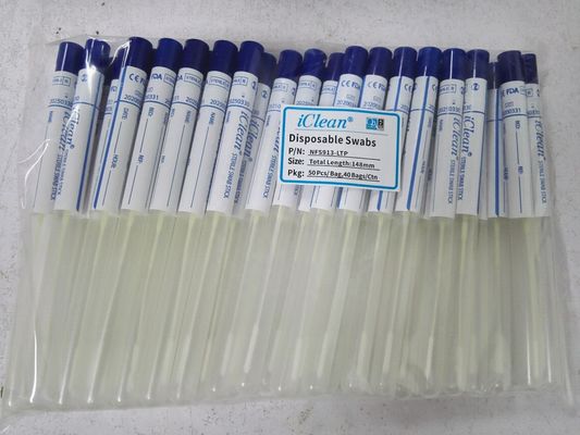 Esponjas bucales reunidas de la DNA para muestrear la esponja estéril del transporte de la fibra de nylon con el tubo