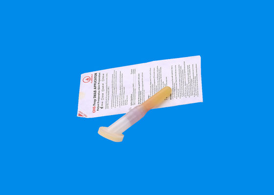 Manija antiséptica temporaria rápida del polietileno del aplicador del gluconato CHG del Chlorhexidine