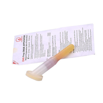 La esponja médica antiséptica de la espuma de la preparación de la piel desinfecta el aplicador quirúrgico del chloraprep del gluconato del chlorhexidine