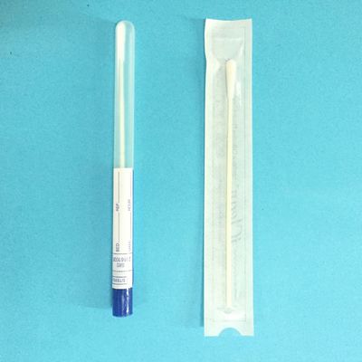 La célula oral nasal bucal nasofaríngea recoge las esponjas reunidas de nylon del laboratorio de la gripe de la extremidad